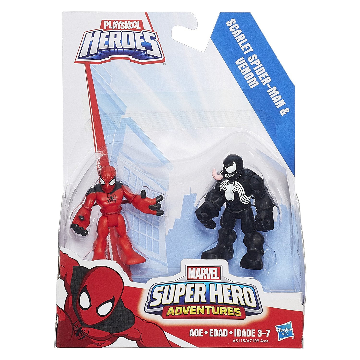 PlaySkool Heroes Marvel Super Hero Adventures Scarlet Spider Man Action Figure 