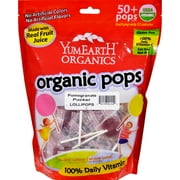 Yummy Earth Organic Pomegranate Pucker Lollipops - 12.3 Oz