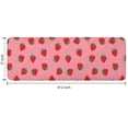 thumbnail image 7 of Red Strawberry Plants Fruit Pink Pattern Kitchen Rug Mat,Kitchen Runner Rugs Non Skid Washable,Decorative Kitchen Floor Mats for Kitchen,Sink,Laundry,17"x47.2", 7 of 7