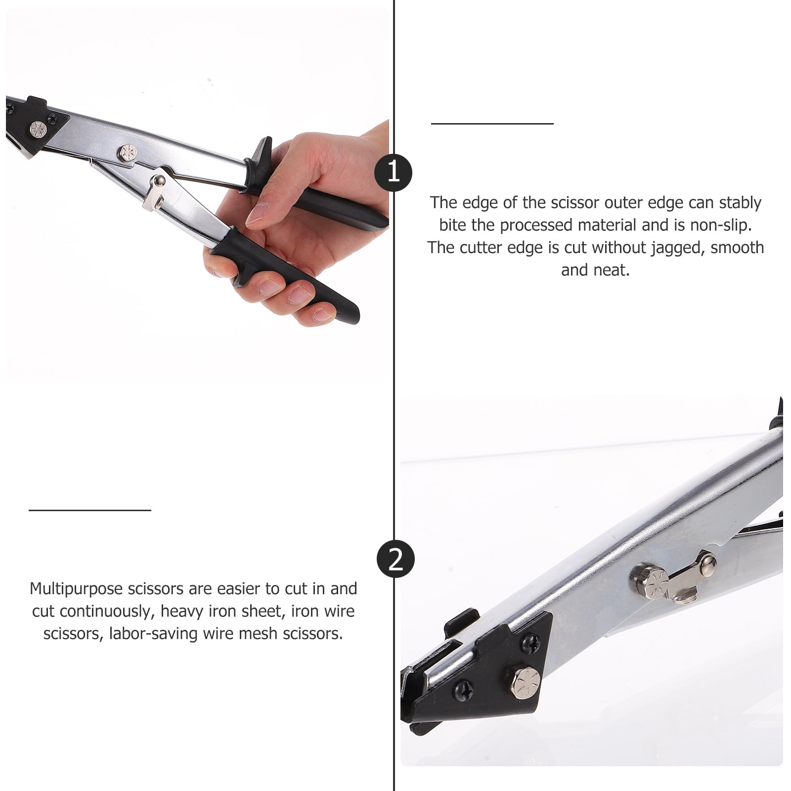 HORIALENCE Iron Sheet Scissors 1Pcs High Carbon Steel for Professionals Wire Cutter