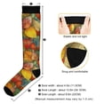 thumbnail image 3 of FORMRS Womens Knee High Socks Casual Long Thick Travel Daily Wear, 1 Pair, Retro Autumn Leaves, 3 of 6