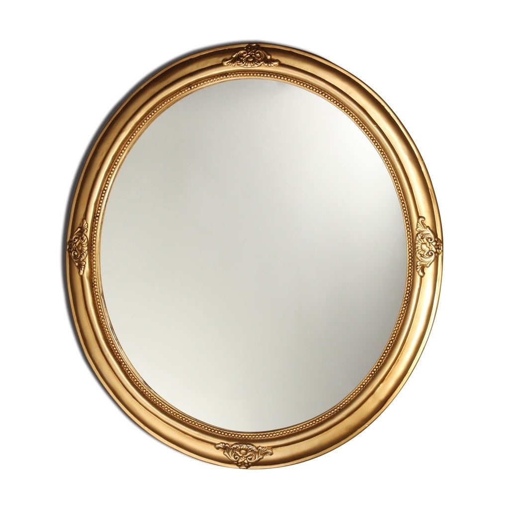 Chloe Antique Gold Oval Mirror