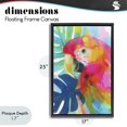 thumbnail image 4 of Stupell Industries Contemporary Scarlet Macaw in Paradise Black Floating Frame Canvas Art, 17 x 25, by Chromatic Storm Studio, 4 of 8