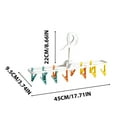 thumbnail image 3 of Clothes Hanger Drying Clip, Wind-Resistant Foldable Design, Multi-Functional Sock Clip, Secure Drying for Travel Laundry, White, 3 of 9