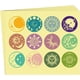 thumbnail image 1 of 120 pegatinas redondas de luna de 2 pulgadas, autoadhesivas, con diseño de sol, luna, estrella, flor, sellos de certificado en relieve, decoración de medallas., 1 of 5