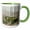 Green/White, variant on 3drose, Checker Board of Boulders in Monte Sano State Park, 11oz Two-tone Yellow Mug