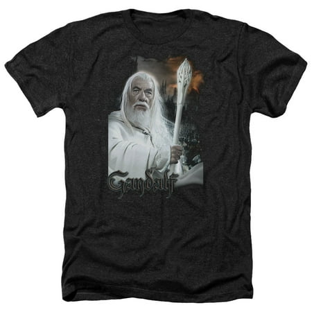 Lord of The Rings Movie Gandalf The White Signature Adult Heather T-Shirt Tee