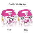 thumbnail image 3 of 24 Pack 80s 90s Party Favor Boxes, Radio Gift Treat Bags, Disco Gable Boxes for Birthday Decorations Supplies Favors,Dessert Candy Goodies Bulk Pink&Black Box, 3 of 7
