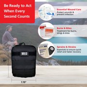 Elite Tactical First Aid Kit, 59 Pieces - Compact Survival Medical Supplies for Home, Outdoor, Car & Adventures
