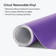 thumbnail image 2 of Vinilo Cricut Premium extraíble de color morado claro de 30,48 cm x 4,57 m, 2 of 7