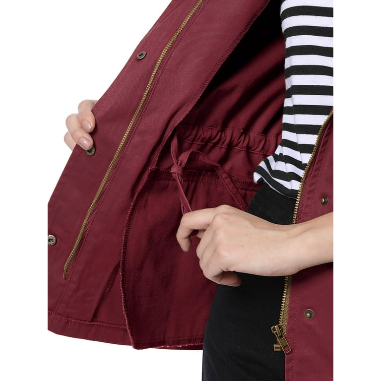 Burgundy utility jacket women's new arrivals