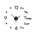 thumbnail image 1 of 1x Modern 3D Stick on Wall clock Silent non Ticking Frameless Decor DIY H0J6, 1 of 8