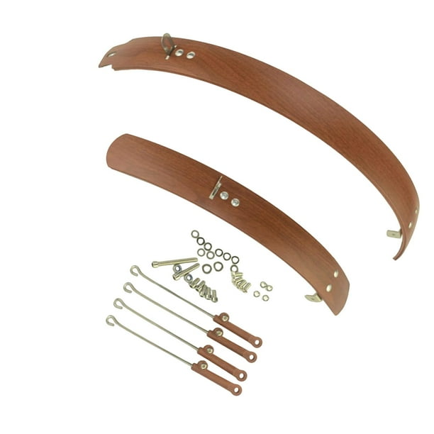 Guardabarros plegable para bicicleta, guardabarros delantero y trasero, guardabarros para bicicleta, delantero y trasero 20 pulgadas marrón