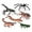 1 Set(6 Pcs), variant on Ksopiavobs Insects Figures Toys - Figurines Set with Spider Cricket Mantis Scorpion Centipede- Halloween Party School Project Children Education Gift for Kids Toddlers