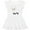 AA-White, variant on Inktastic Cute White Lamb Girls Toddler Dress