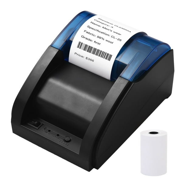 Impresora De Recibo De 58 Mm, Impresora Térmica De Escritorio Portátil, Interfaz USB, 203dpi, Diámetro De Rollo De Papel De 50 Mm, Cortador Automático, ESC/POS, Impresión De