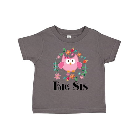 

Inktastic Big Sis Girls Sister Announcement Gift Toddler Toddler Girl T-Shirt