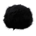 thumbnail image 4 of Luxury Ladies Hat Russian Style Cossack Pillbox Winter Fake - Black, as described, 4 of 10