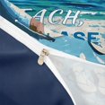 thumbnail image 3 of Castle Fairy Retro Flat Beach Quote Design Twin Duvet Cover,Swim Ring Flip Flop Shore Print Twin Bedding,Cyan Cream,Navy Blue Reversible,2pcs,No Comforter,1 Duvet Cover and 1 Pillowcase, 3 of 5