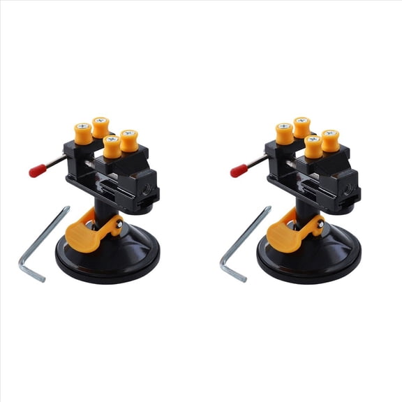 2X Portable Mini Table Vise Clamp for Small Work Hobby Jewelry Diy Craft Repair Tool Work Table Bench Vise Tool Vice
