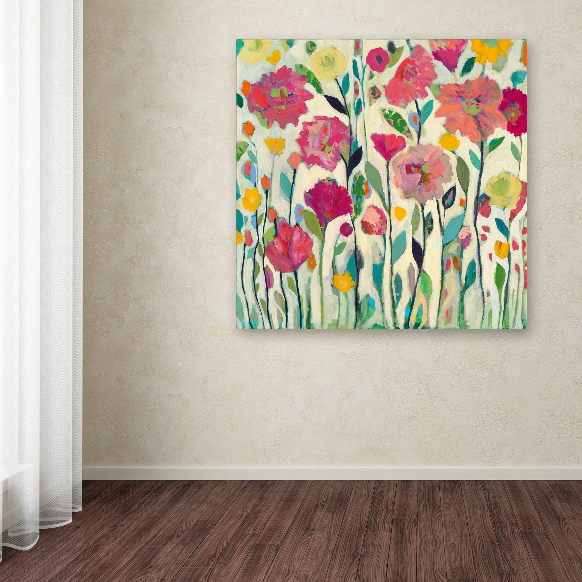 Trademark Fine Art "She Lived In Full Bloom II" Canvas Art by Carrie Schmitt