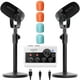 thumbnail image 1 of Paquete de equipos de podcast Movo PodPro-T con 2 CastMic para iPhone/Android, 1 of 8