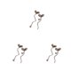 thumbnail image 3 of Qarigey 1 par de pendientes de mujer, pendientes de boda, joyería, regalo de Navidad, plata Type1 NO1 Qarigey CBP316457, 3 of 6