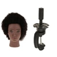 thumbnail image 1 of Modelo Cabeza de Cosmetología Maniquí Holder Pelucas Rack Estante + Porta Abrazadera, 1 of 7