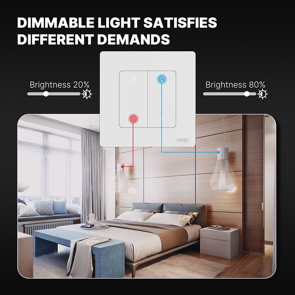 Voice Activated For Zigbee Dimmer Switch For Wireless Home Lighting Control