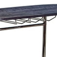 thumbnail image 4 of Benjara BM230373 Oblong Shape Metal Bar Unit with Stemware Rack, Gray & Chrome, 4 of 5