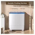 thumbnail image 3 of Portable Washing Machine, Twin Tub Washing Machine Laundry Compact Washer spinner Combo with 20lbs capacity, 12Lbs Washer and 8Lbs Spinner dryer for Apartments RVs and Dorms, 3 of 6