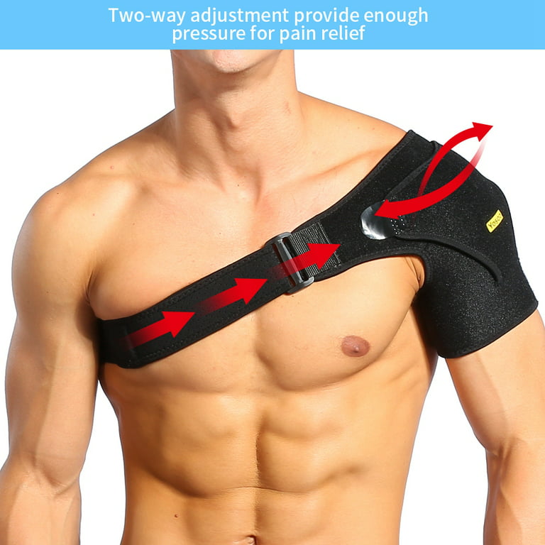  Yosoo Shoulder Brace Support Strap Wrap Belt Support Band Pad -  Breathable Neoprene Shoulder Support for Rotator Cuff, Injury Prevention,  Dislocated AC Joint, Frozen Shoulder Pain, Sprain, Soreness : Health 