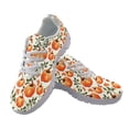 thumbnail image 2 of COEQINE Women Sneakers Fall Autumn Pumpkin Leaf Running Walking Shoes White Sole Fashion Tennis Shoes for Travel Casual Breathable Mesh Trainers Footwear, 2 of 7
