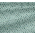 thumbnail image 4 of oneOone Cotton Jersey Arctic Blue Fabric Leaves,Floral & Triangle Geometric Sewing Craft Projects Fabric Prints By Yard 58 Inch Wide, 4 of 4