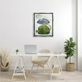 thumbnail image 2 of Mossy Botanical Contemporary Nature Abstract Graphic Art Luster Gray Framed Art Print Wall Art, 2 of 6
