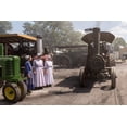 thumbnail image 2 of A. Malek, Stan 24x17 Gold Ornate Wood Framed with Double Matting Museum Art Print Titled - Three Mennos And A Tractor, 2 of 4
