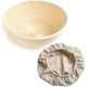 thumbnail image 1 of Zhuge Cesta de ratán redonda y ovalada hecha a mano para fermentación de masa de pan, utensilios de cocina (30 x 8 cm), 1 of 5