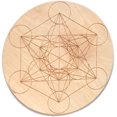 thumbnail image 1 of Wood Crystal Grid Altar Chakra Crystal Healing Sacred Geometry Metatron's Cube Witchcraft (A), 1 of 3