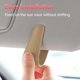 thumbnail image 4 of Soporte Magnético para Gafas de Sol para Visera de Auto, Cuero, 2 Unidades, Beige, 4 of 9