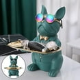 thumbnail image 4 of veasfak Plateau de Rangement pour Animaux Mignons Sculptures Porte-Clés en Résine Plat à Bonbons Vert, 4 of 8