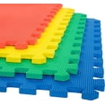 thumbnail image 1 of Baldosas de espuma Stalwart, paquete de 16 unidades, 64 m², entrelazadas, multicolores, 1 of 8