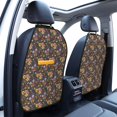thumbnail image 3 of Gaeub Colorful Flowers with Butterfly Print Anti-Kick Storage Mat for Car Seats 2 Pcs, Car Kick Mats with 3 Pocket Protector, Essential Car Seat Protector for Child Car Seat,Car Seat Protector, 3 of 8