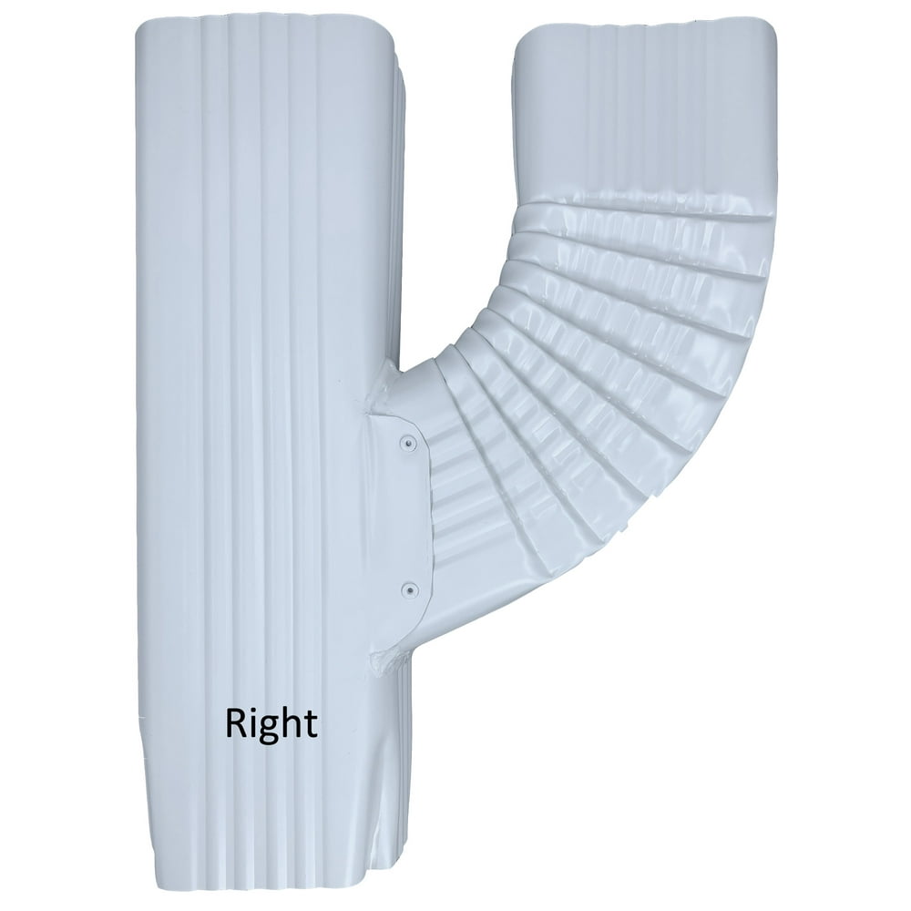 Aquabarrel V Downspout Tie In Brings 2 Gutter downspouts into 1 (3x4