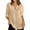 Beige, variant on Womens Tops - Womens Button Down Pocket Shirts Long Sleeve Oversized Blouses Outdoor Boyfriend Tops - Shirts for Women,Color:Purple,Size:M