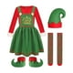 thumbnail image 2 of Disfraz de elfo navideño, cubrezapatos, accesorios para fotos infantiles Para niñas 150, 2 of 9