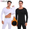 thumbnail image 2 of Thermal Underwear for Men Long Johns With Fleece Lined Set Set Cold Weather Winter Top Bottom, 2 of 5