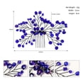 thumbnail image 3 of Sonducket Peines para el cabello Cristal azul Hecho a mano Diadema liviana Moda Exquisito Tocado a prueba de desvanecimiento Fiesta de boda Interior Ropa, zapatos y accesorios Miscelánea Sonducket AP013449-01, 3 of 6