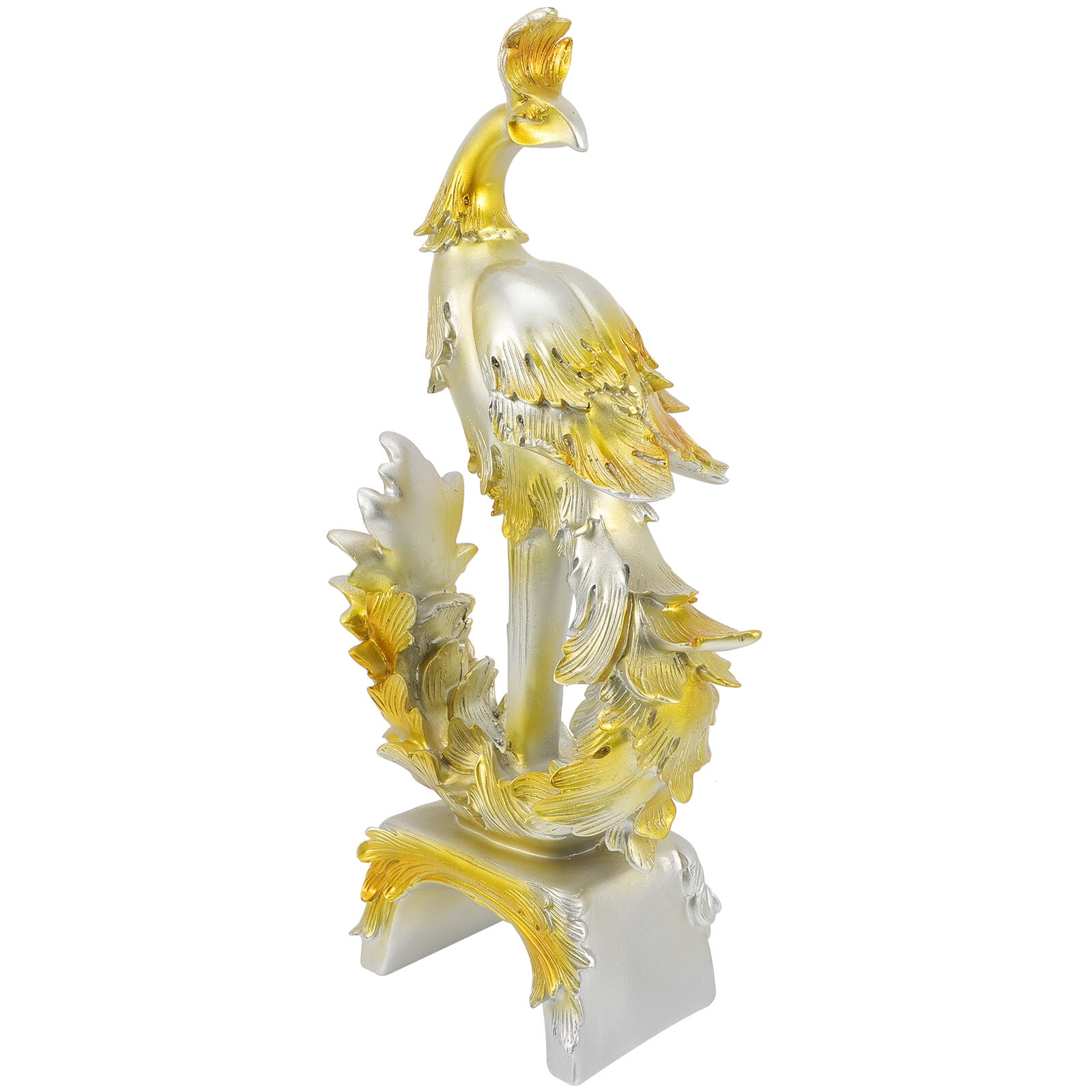Decorative Phoenix Statue, Delicate Phoenix Statue Decor Resin Craft Phoenix Sculpture Garden Scene Layout Adornment