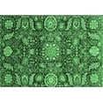 thumbnail image 1 of Ahgly Company Indoor Rectangle Oriental Emerald Green Traditional Area Rugs, 2' x 5', 1 of 4