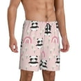thumbnail image 2 of Vsdgher Short de Pyjama Homme Imprimé Panda Mignon Bas de Pyjama Short de Détente Taille Élastique Léger avec Poches-TTG, 2 of 6